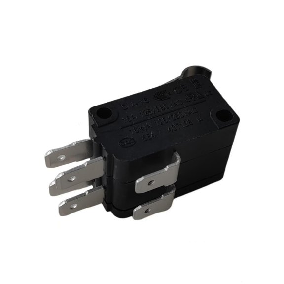 Black DPDT Micro Switch 16A 125/250VAC 6 Pins Power Tool Switch