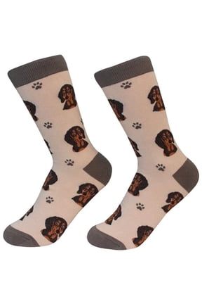 Black Dachshund Dog Breed Socks Unisex Sock Daddy by E&S Pets