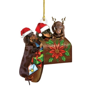 Zedker Christmas Stockings Funny Christmas Tree Decorations, Suitable For  Dogs - Gifts For Dog Lovers - Christmas Decorations - Lovely Stockings Dog  Christmas Tree 