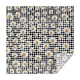 thumbnail image 1 of Black Daisy Flower Checkered Pattern Square Tablecloth,Waterproof Square Table Cover,Wipeable Spillproof Washable Table Cover for Home Kitchen Party Decor 42"X42"(107x107cm), 1 of 6