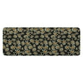 thumbnail image 1 of Black Daisy Flower Orange Centers Pattern Kitchen Rug Mat,Kitchen Runner Rugs Non Skid Washable,Decorative Kitchen Floor Mats for Kitchen,Sink,Laundry,17"x47.2", 1 of 7
