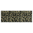 thumbnail image 1 of Black Daisy Flower Orange Centers Pattern Kitchen Rug Mat,Kitchen Runner Rugs Non Skid Washable,Decorative Kitchen Floor Mats for Kitchen,Sink,Laundry,17"X47", 1 of 5