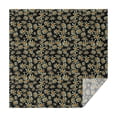 thumbnail image 1 of Black Daisy Flower Orange Centers Pattern Square Tablecloth,Waterproof Square Table Cover,Wipeable Spillproof Washable Table Cover for Home Kitchen Party Decor 42"X42"(107x107cm), 1 of 6
