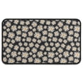 thumbnail image 1 of Black Daisy Flower Pattern Door Rugs,Washable Non Slip Door Mats Indoor,Decorative Door Mats,Entry Mat Indoor for Entrance,Bedroom,Kitchen,Bathroom,30"x17", 1 of 6
