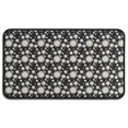 thumbnail image 1 of Black Daisy Flower White Blooms Pattern Door Rugs,Washable Non Slip Door Mats Indoor,Decorative Door Mats,Entry Mat Indoor for Entrance,Bedroom,Kitchen,Bathroom,30"x17", 1 of 6
