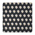 thumbnail image 1 of Black Daisy Flower White Blooms Pattern Square Fitted Tablecloth with Elastic Edge,Square Table Cover,Washable Elastic Table Cover for Home Kitchen Party Decor 34"x34", 1 of 6