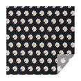 thumbnail image 1 of Black Daisy Flower White Blooms Pattern Square Tablecloth,Waterproof Square Table Cover,Wipeable Spillproof Washable Table Cover for Home Kitchen Party Decor 42"X42"(107x107cm), 1 of 6