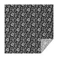 thumbnail image 1 of Black Daisy Flower White Blooms Pattern Square Tablecloth,Waterproof Square Table Cover,Wipeable Spillproof Washable Table Cover for Home Kitchen Party Decor 42"X42"(107x107cm), 1 of 6