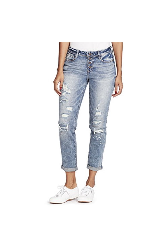 Jamie Bestfriend Relaxed Skinny Jean Juniors 0 Purple MSRP $39