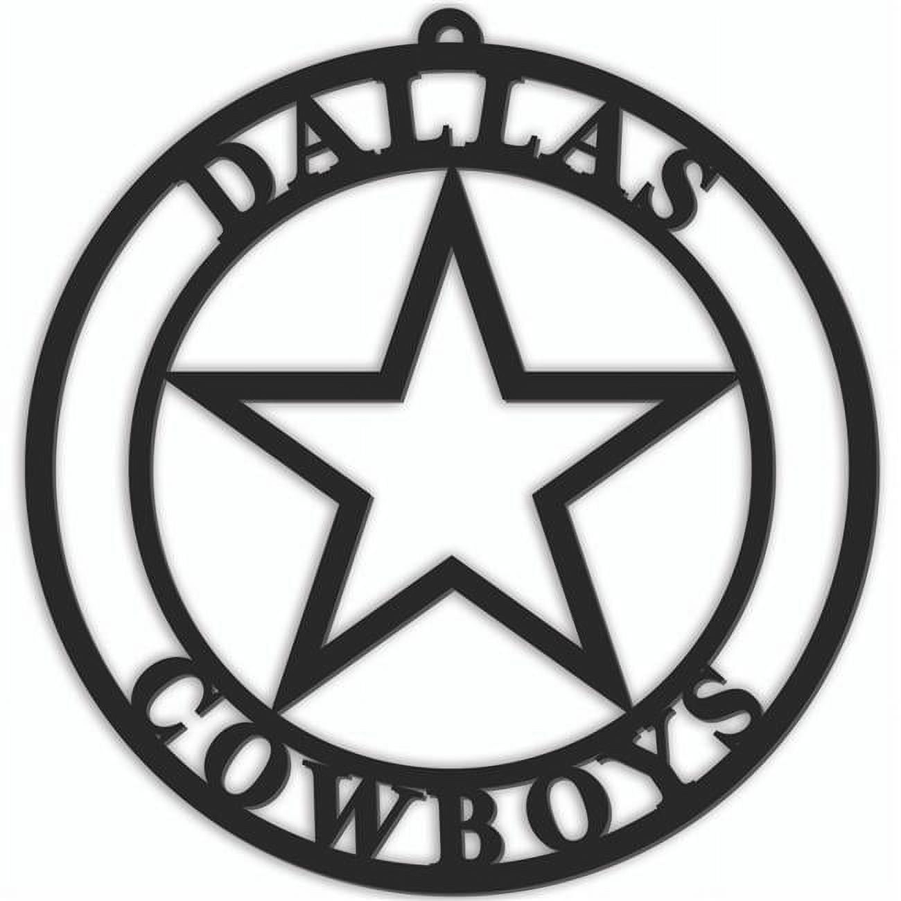 Black Dallas Cowboys 16'' Team Logo Cutout