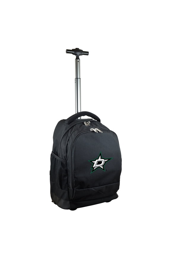 Black Dallas Stars 19'' Premium Wheeled Backpack