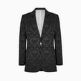 thumbnail image 1 of Black Damask Background Men Blazers Slim Clothing Summer Jacket Man Oversize Daily Suits Tops, 1 of 5