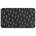 thumbnail image 1 of Black Dancing Skeleton Pattern Door Rugs,Washable Non Slip Door Mats Indoor,Decorative Door Mats,Entry Mat Indoor for Entrance,Bedroom,Kitchen,Bathroom,30"x17", 1 of 6