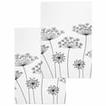 thumbnail image 1 of Black Dandelion Kitchen Dish Towels for Drying Dishes Set of 2, Spring Country Modern Minimalist Flower Waffle Weave Microfiber Hand Tea Bathroom Towels Quick Dry & Absorbent Towel 15.7x23.6, 1 of 7