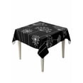 thumbnail image 1 of Black Dandelion Suqare Tablecloth - 54 x 54 Inch, Spring Modern Minimalist Country Flower Waterproof & StainResistant Tablecloth, Washable Oil-proof Table Cover for Dining/Party/Wedding/Buffet, 1 of 9