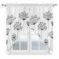 thumbnail image 1 of Black Dandelion Swag Valances for Windows, Kitchen Window Curtains Over Sink, Spring Country Modern Minimalist Flower Window Treatment Curtains for Living Room/Bedroom Curtains 2 Panel Sets 36"x45", 1 of 8