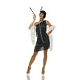thumbnail image 1 of Black Dazzling Flapper Women's Halloween Costume, 1 of 4