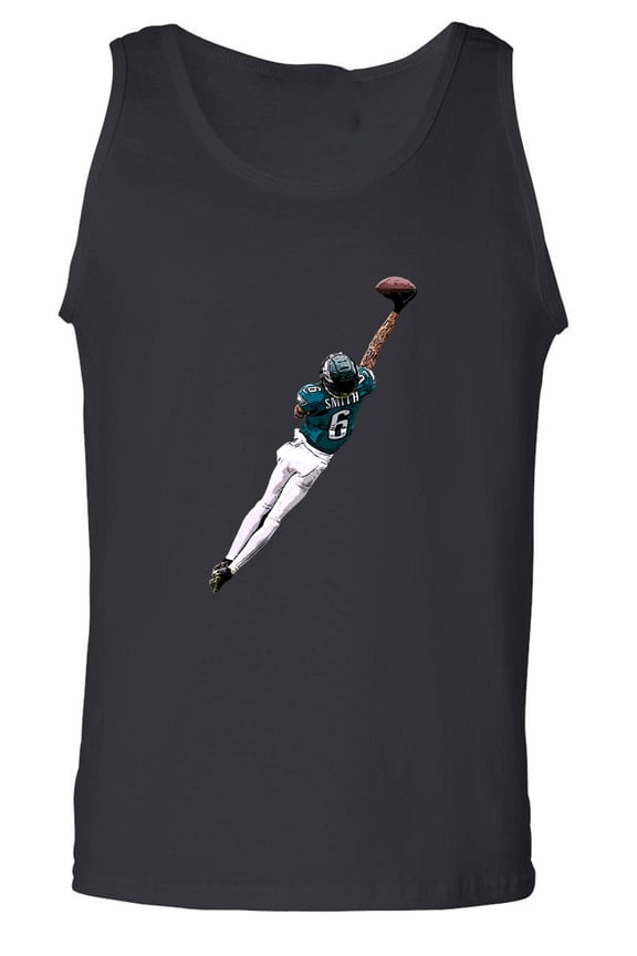 Black DeVonta Smith Eagles The Catch Tank Top
