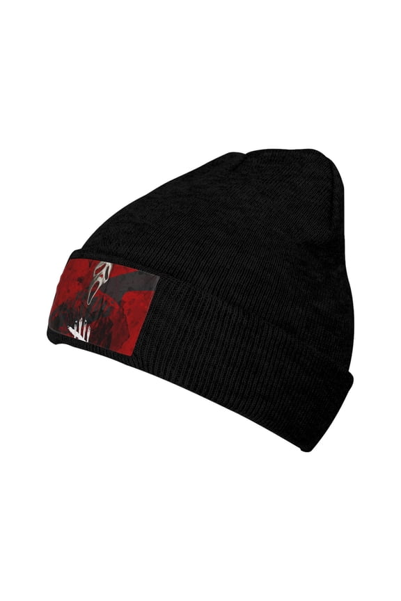 Black Dead by Daylight Warm Knit Beanie Hat 3D Printed Skull Cap For Men Women