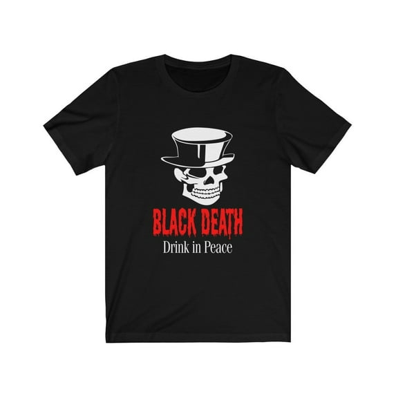 Black Death Vodka Drink in Peace TShirt