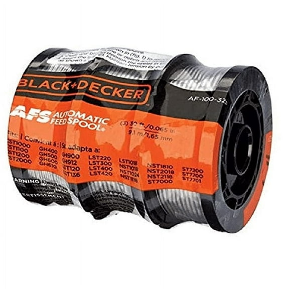 Black+Decke*r AF-100-3ZP 30ft 0.065" Line String Trimmer Autofeed Replaceme Spool 3 Pack