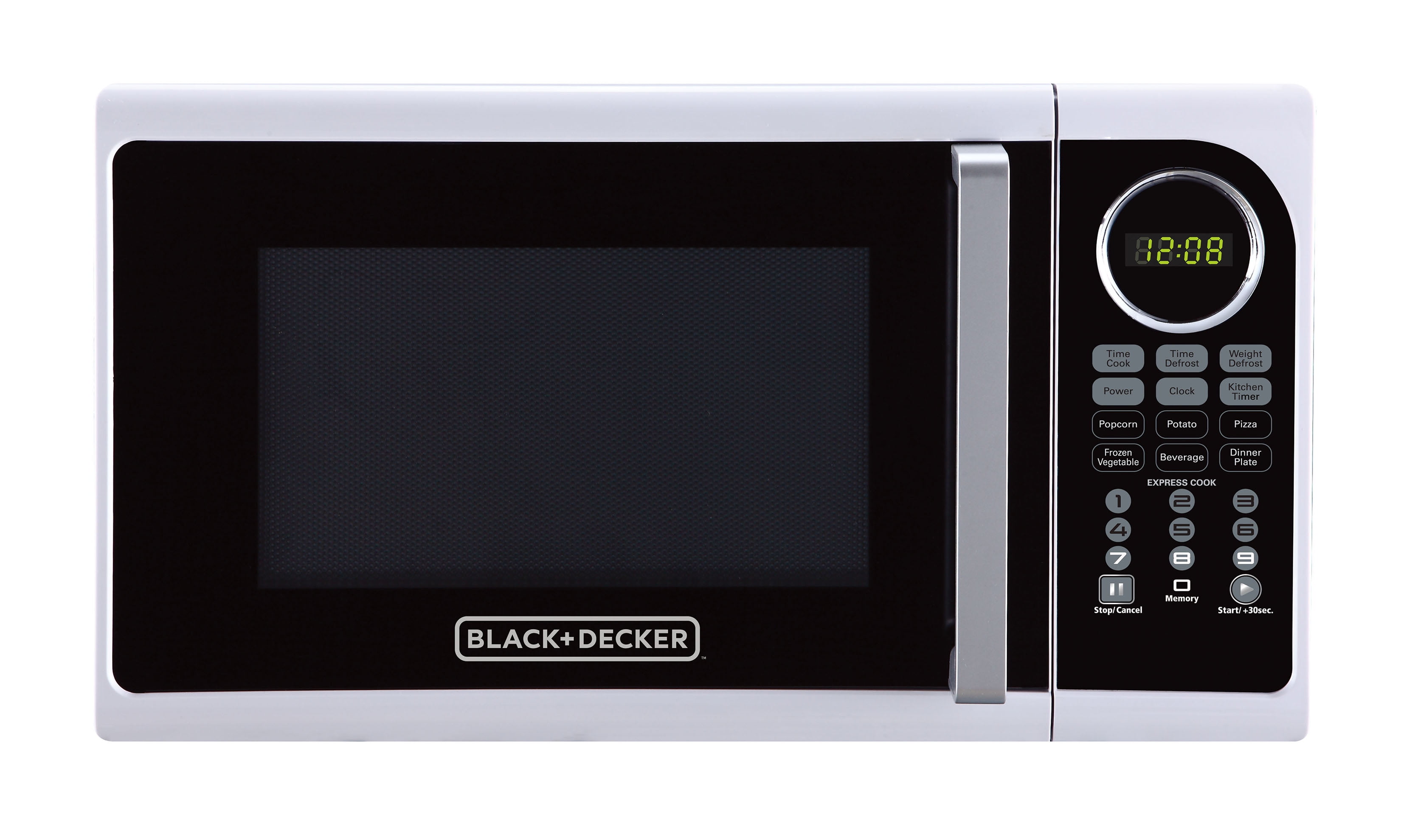 Black+Decker 0.9-Cu. Ft. Pull Handle Microwave, White Sansujyuku sansujyuku.com