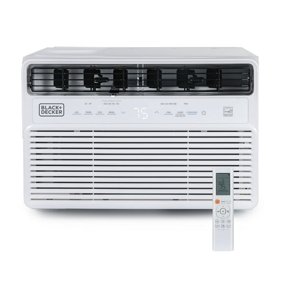 BLACK+DECKER 12,000 BTU Inverter Window Air Conditioner, Window AC Units for Up To 550 Sq. Ft., ENERGY STAR Rated AC Unit, Full Function Remote Control, White
