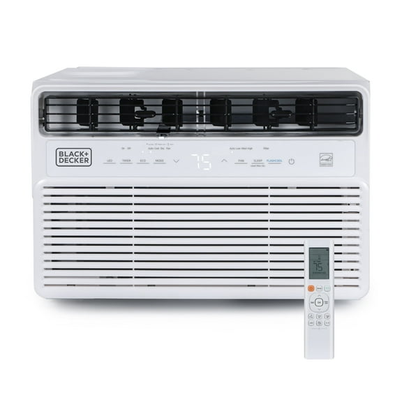 BLACK+DECKER 12,000 BTU Inverter Window Air Conditioner, Window AC Units for Up To 550 Sq. Ft., ENERGY STAR Rated AC Unit, Full Function Remote Control, White
