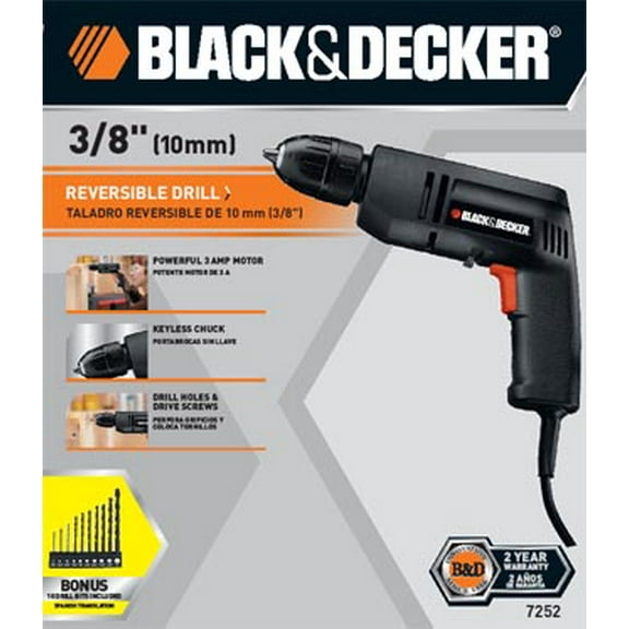 Black Decker 3/8` Cded Drill
