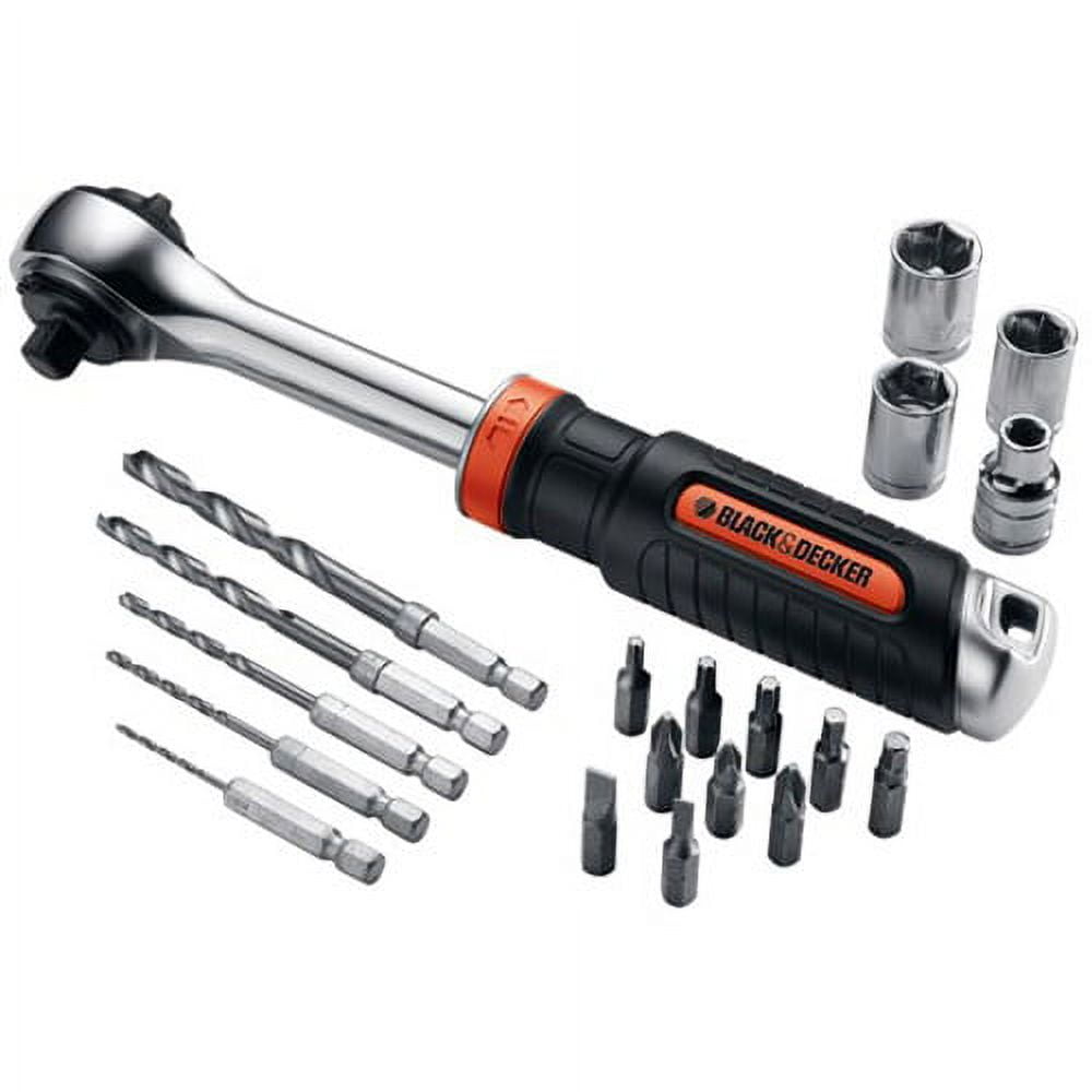 BLACK+DECKER Socket Set with Ratchet (40-Piece) BDMT45001 - The