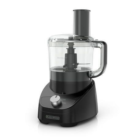 Black+Decker 3-in-1 Easy Assembly 8-Cup Food Processor, Black, FP4150B