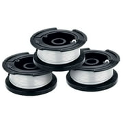 BLACK+DECKER 0.065 in x 3 in x 30 ft Round String Trimmer Lines, 3 Pack (AF-100-3ZP 1)