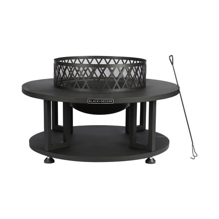 Black+Decker 38" Steel Round Fire Pit