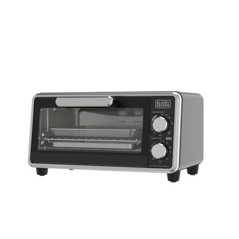 Black Decker 4-Slice Air Fry Toaster Oven Fits 10 Pizza