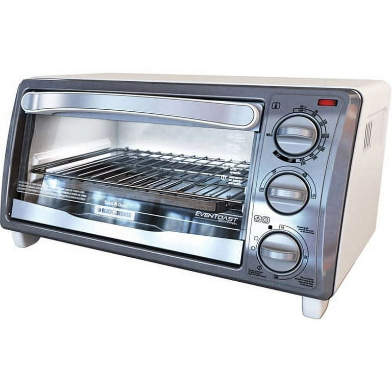 Black & Decker 4-Slice Countertop Toaster Oven, Stainless Steel 