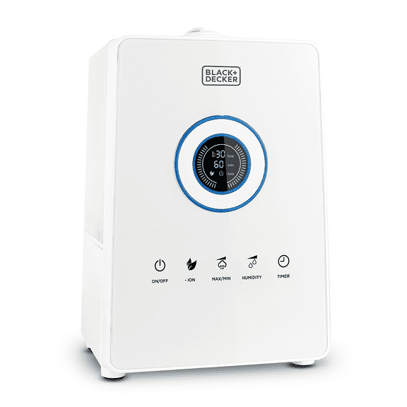 Black+Decker 5.5 Liter Ultrasonic Humidifier with Digital Touch Panel Control