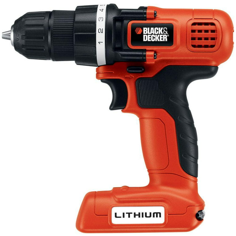 Black Decker 7.2v Lithium Ion Cordless Drill LDX172 W/ Charger and Bit Set  for sale online