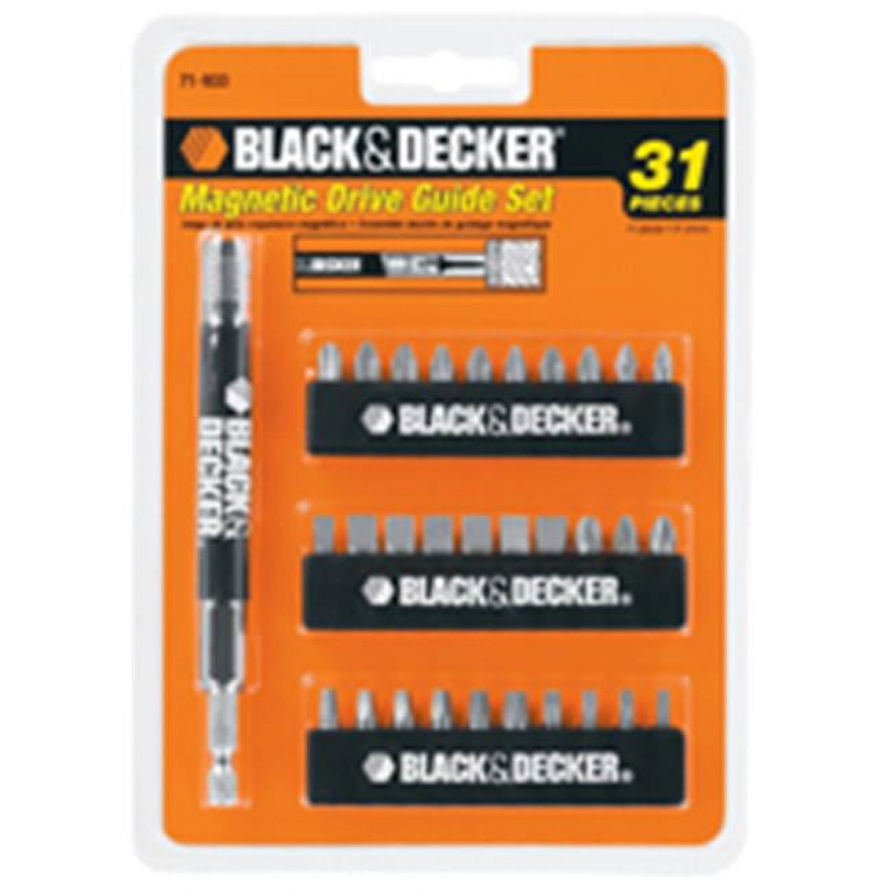 Black & Decker 71-933 31 Pieces Magnetic Insert Bit Set