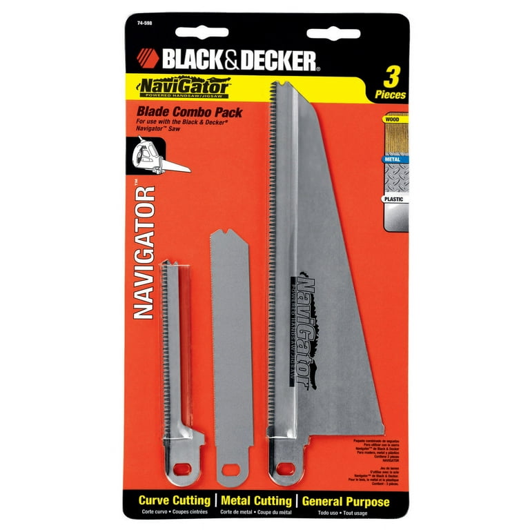 Black & Decker 74-598 Navigator Combo 3 piece Blade Set For Handsaw.