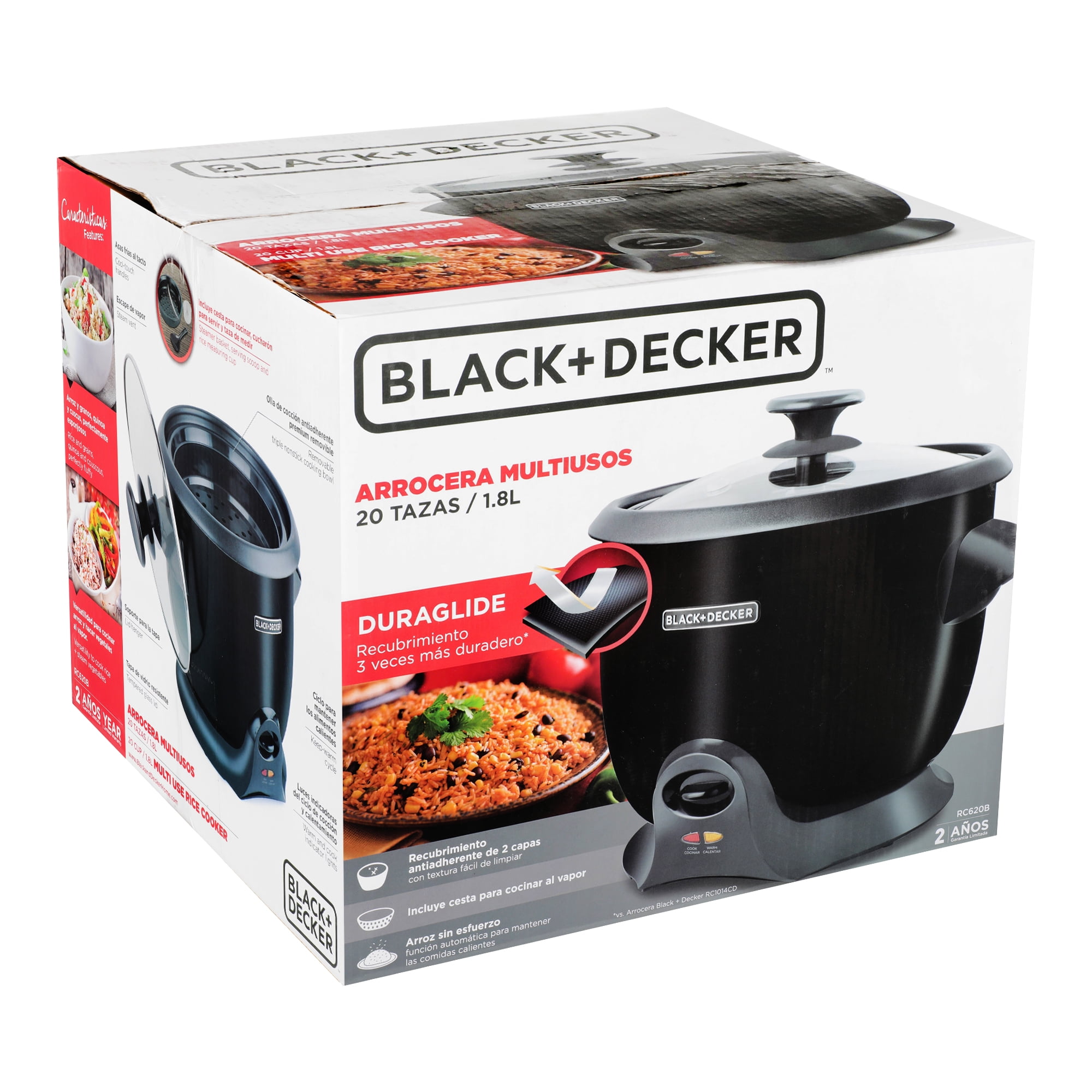 La Arrocera de 28 Tazas de BLACK+DECKER facilita crear arroz y más para  cenas de familia y reuniones grandes. La olla de cocción antiadherente  removible, By UNICA