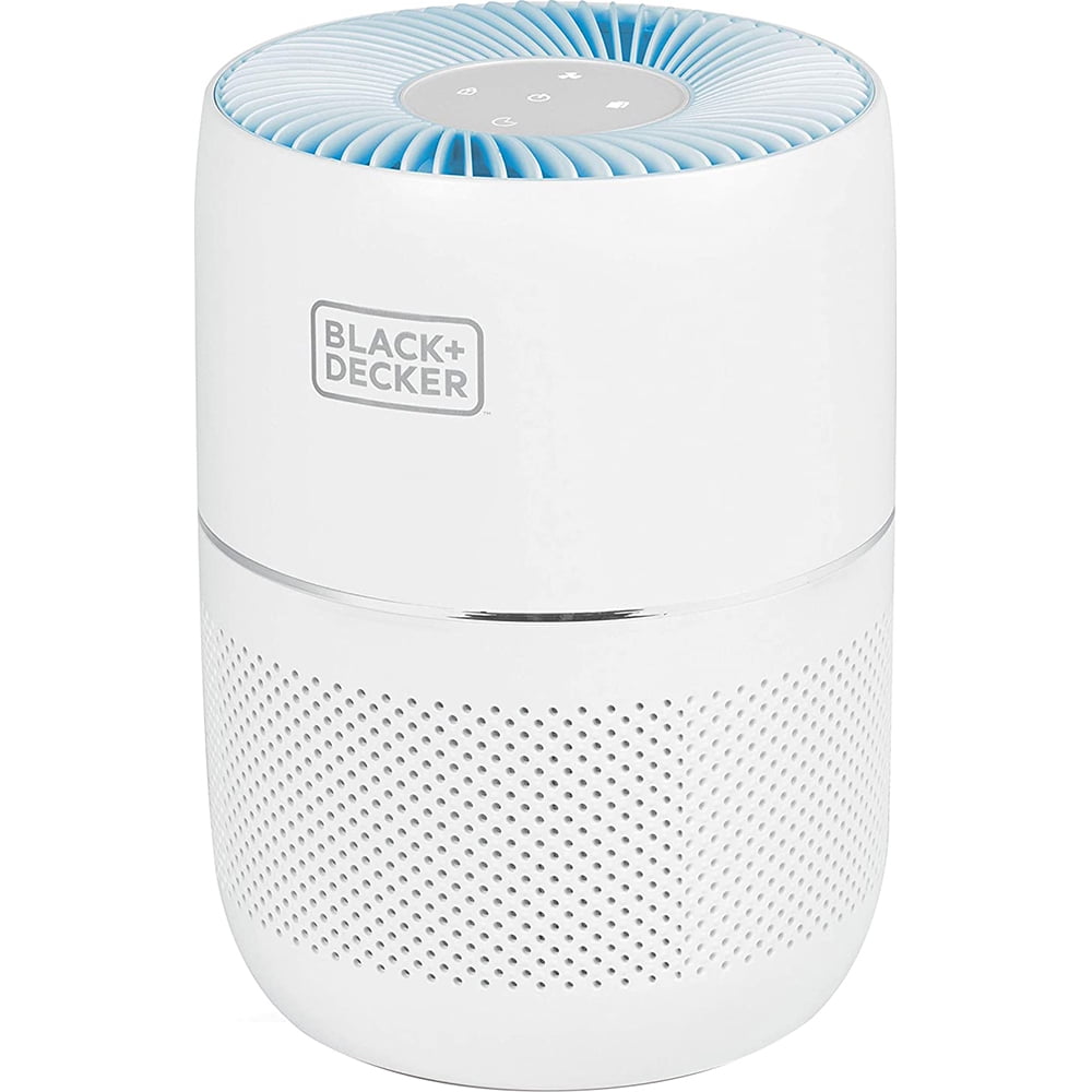 Black+Decker BAPT02 Tabletop 3-Stage Air Purifier with Air Quality Indicator Light