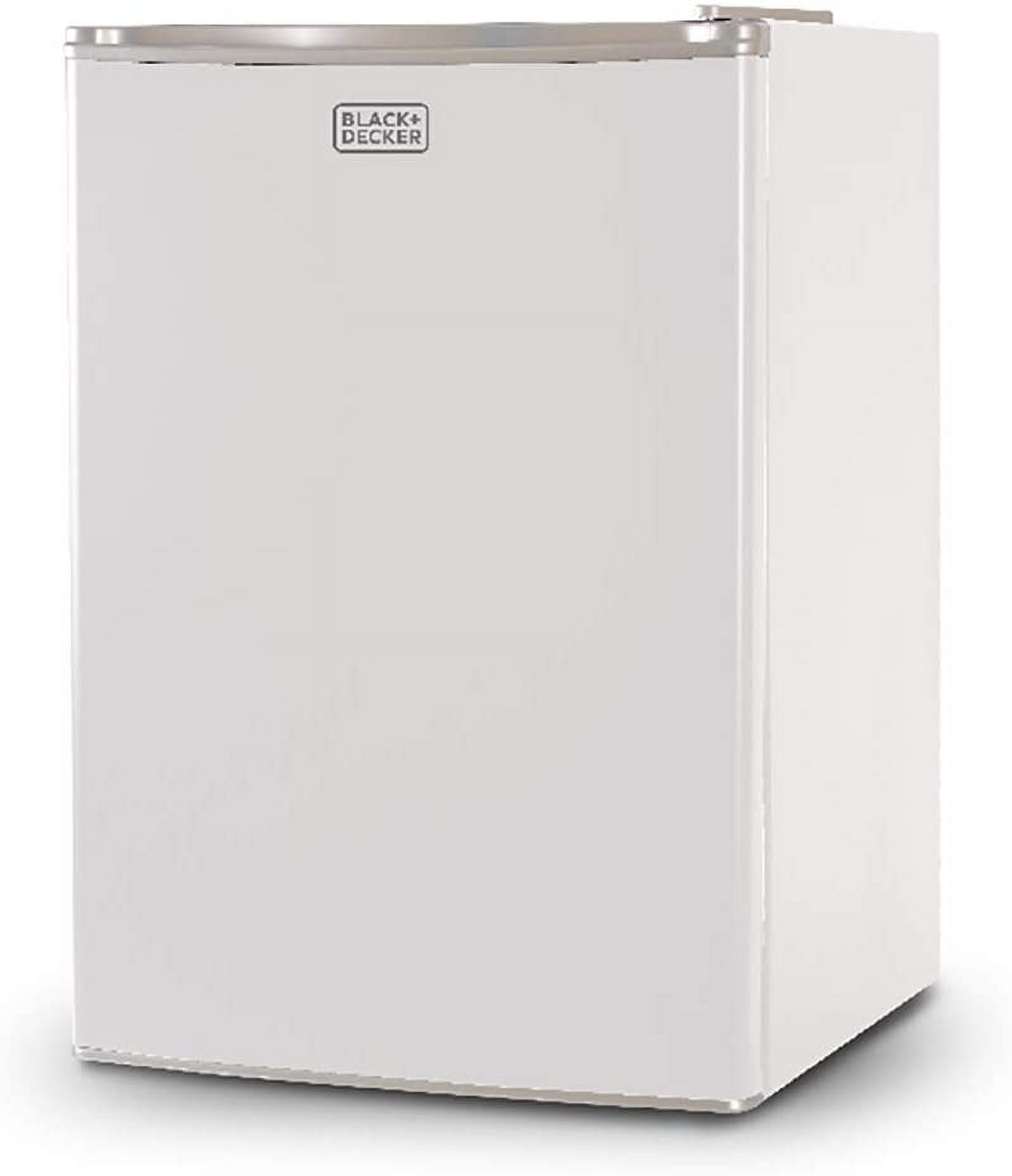 Black+Decker BCRK25W 2.5 Cubic-ft Refrigerator/Freezer (White) - 2.50 ft³ - Reversible - White - image 1 of 7