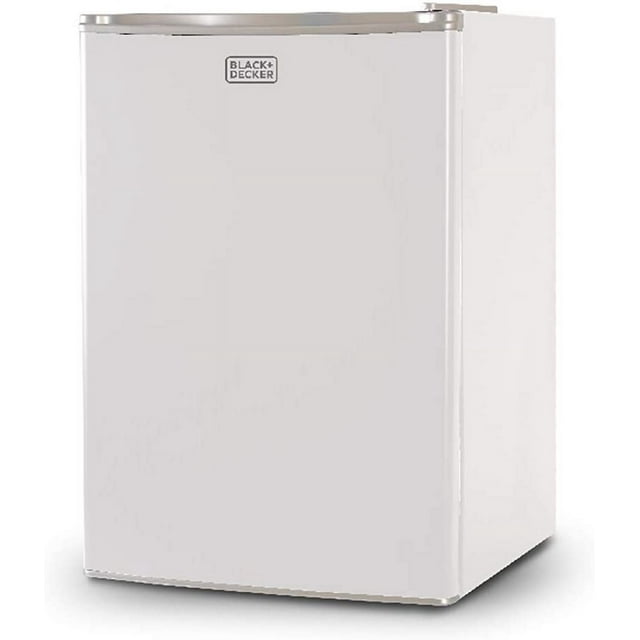 Black+Decker BCRK25W 2.5 Cubic-ft Refrigerator/Freezer (White) - 2.50 ft³ - Reversible - White
