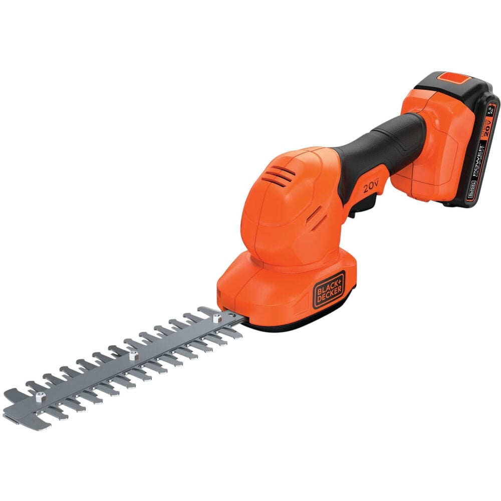 BLACK+DECKER 20V MAX* POWERCONNECT 3/8 in. Cordless Shear Shrubber Kit, (BCSS820C1)