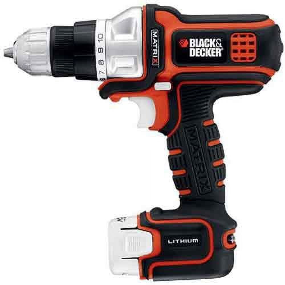 Black Decker BDCDMT112 NEW 12 Volt Matrix 12V Cordless Lithium Ion Drill Driver Walmart