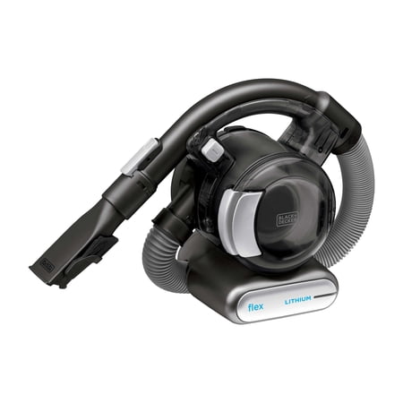 BLACK+DECKER dustbuster FLEX Cordless Handheld Vacuum, Home & Car Cleaning, with Flexible Hose and Pet Hair Brush, BDH2020FL, Black