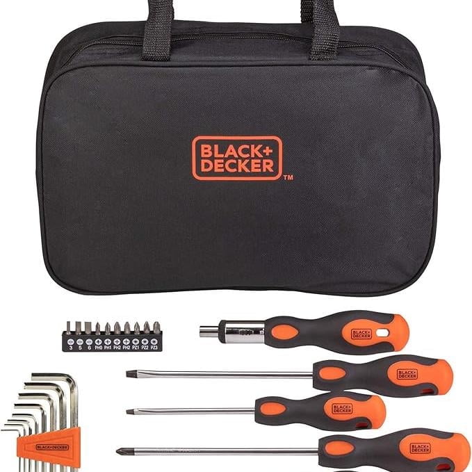 BEYOND BY BLACK+DECKER Screwdriver Set With Storage Bag, (BDHT6223CAPB)