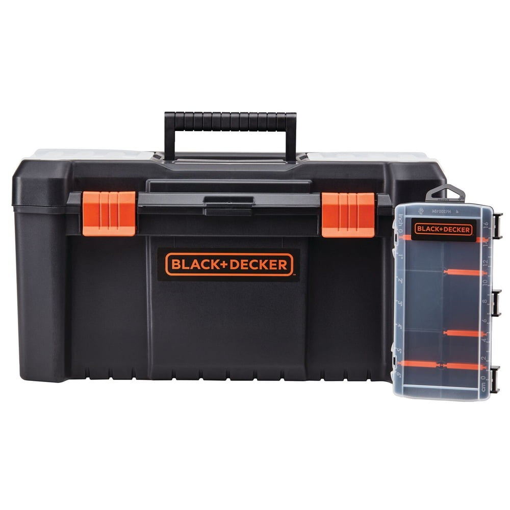 Black & Decker BDST60096AEV 10-Compartment 16 in. Toolbox and