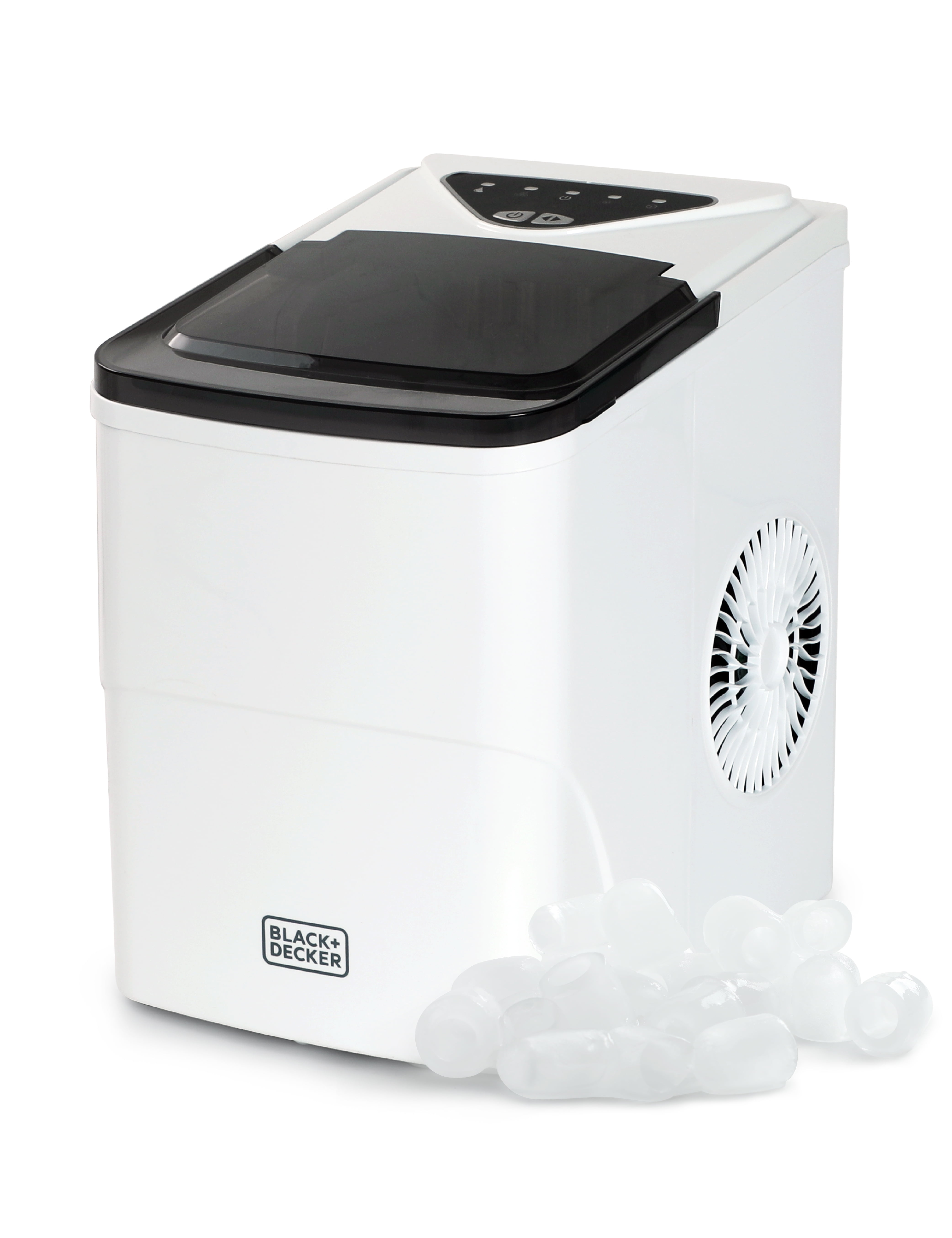 Black + Decker BIMH226W 26 lb Daily Production Bullet Ice - Portable Ice Maker