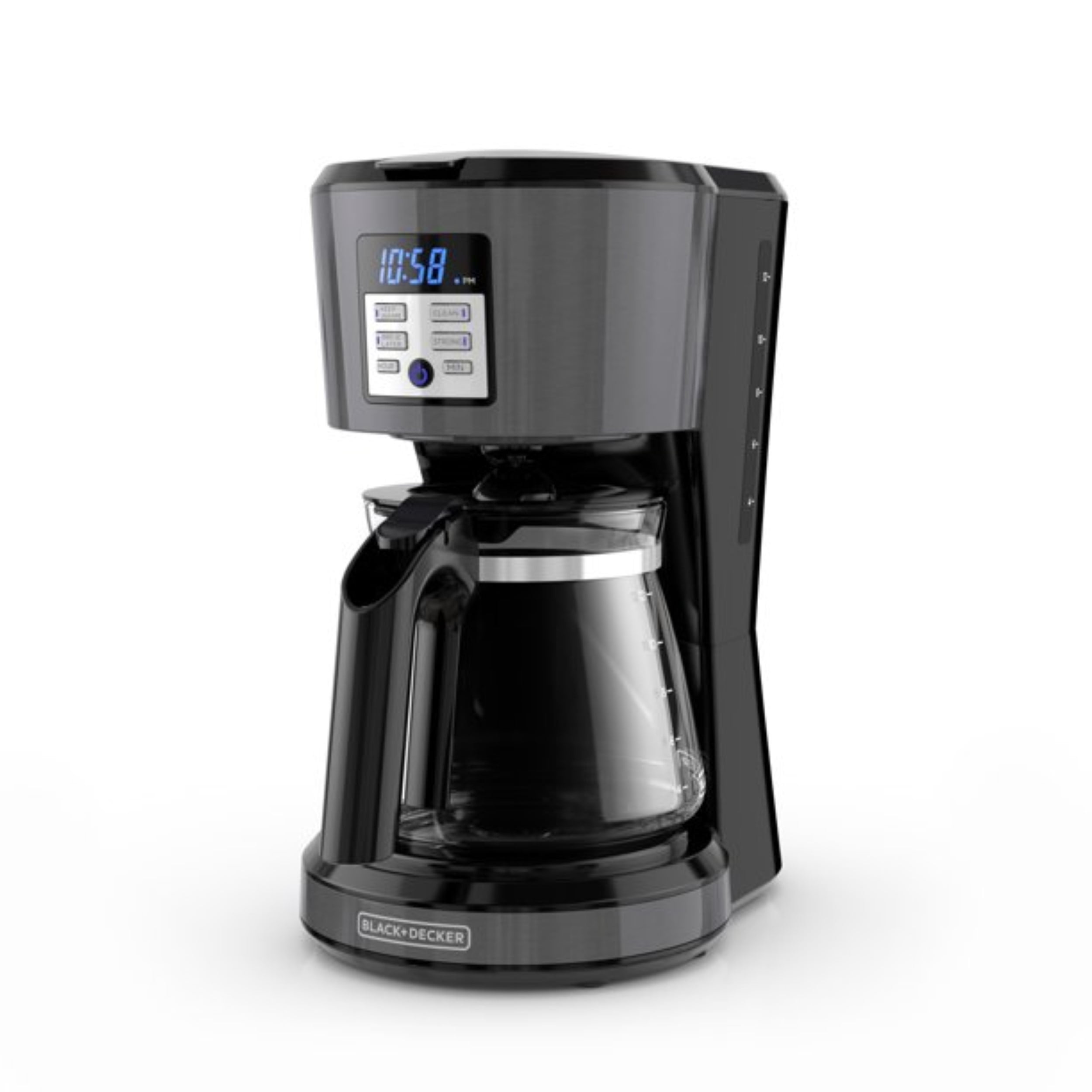 Black & Decker CM1331B 12-Cup Coffeemaker, Programmable, Exclusive Vortex  Technology, Black, Stainless Steel 